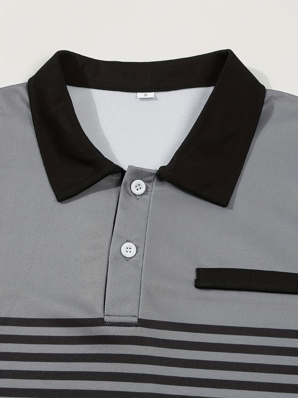 Men's Striped Golf Polo