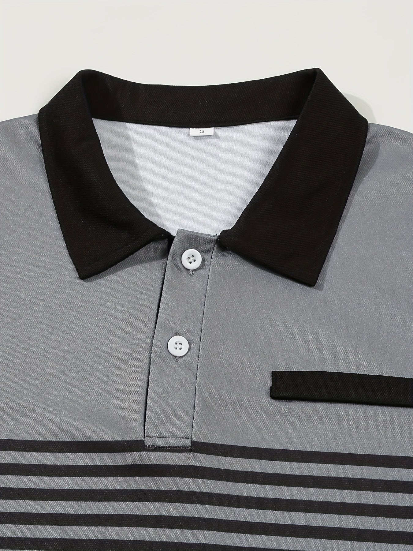 Men's Striped Golf Polo