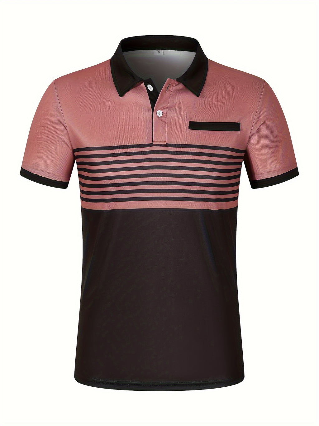 Men's Striped Golf Polo