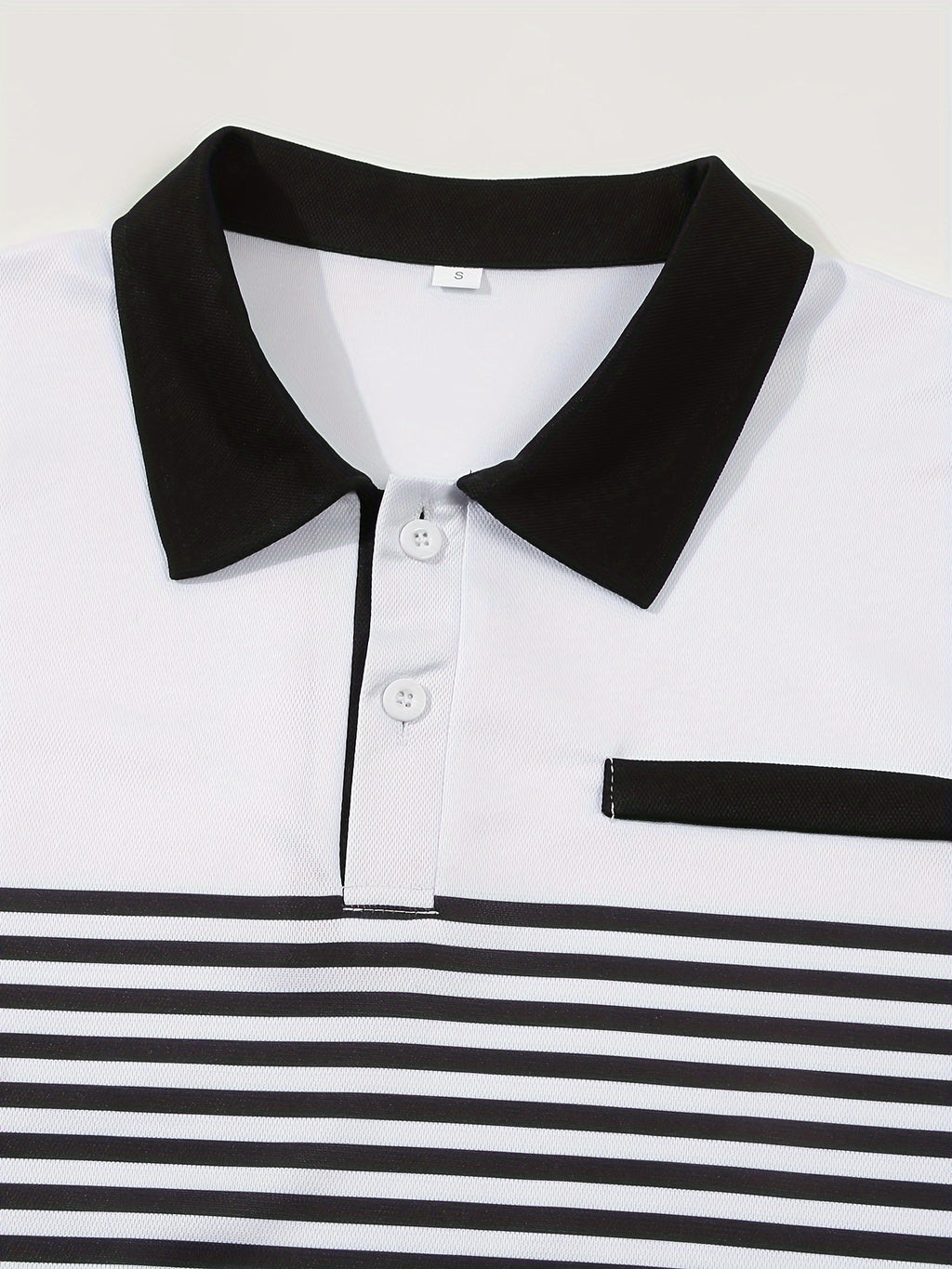 Men's Striped Golf Polo