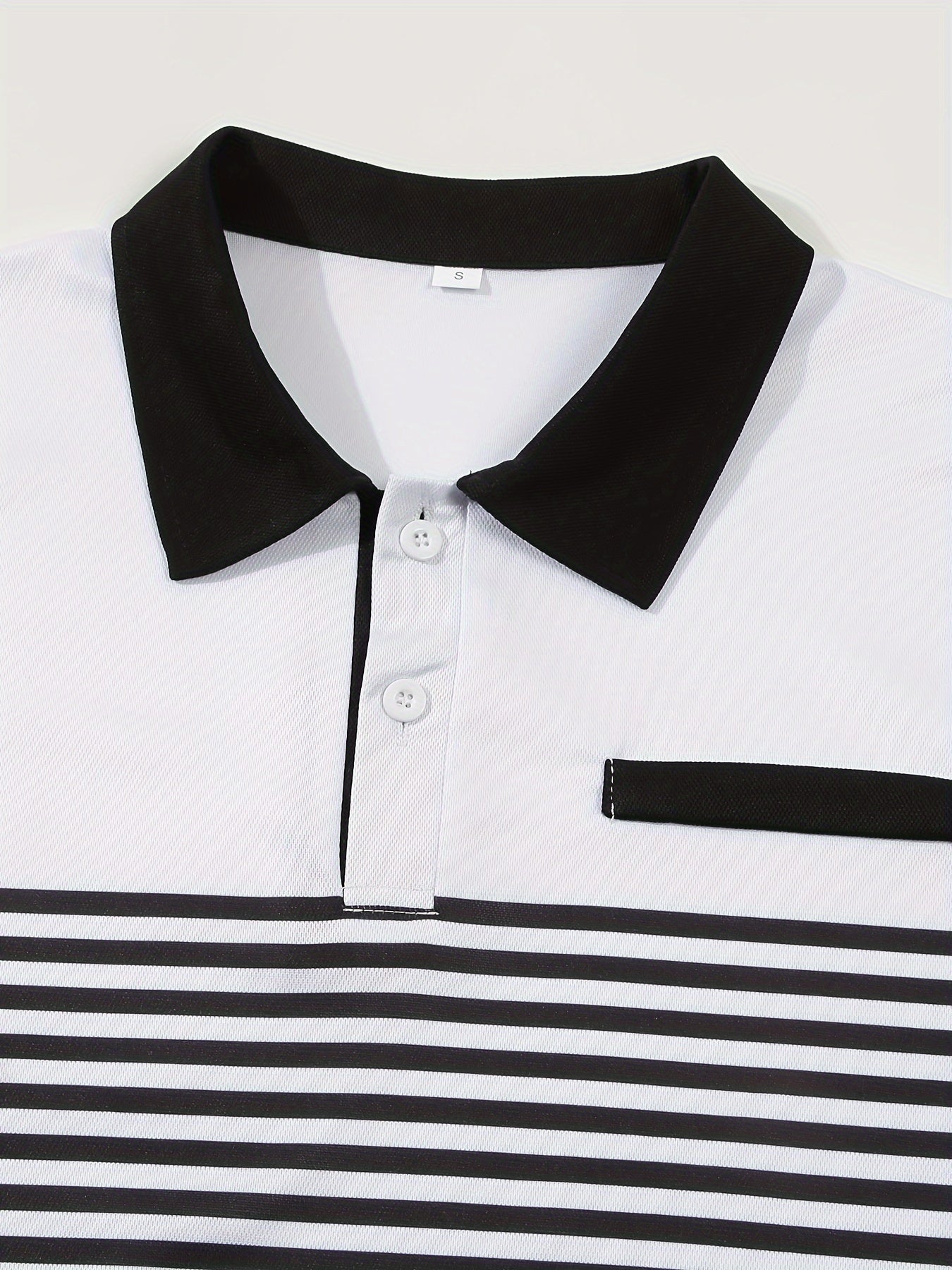 Men's Striped Golf Polo