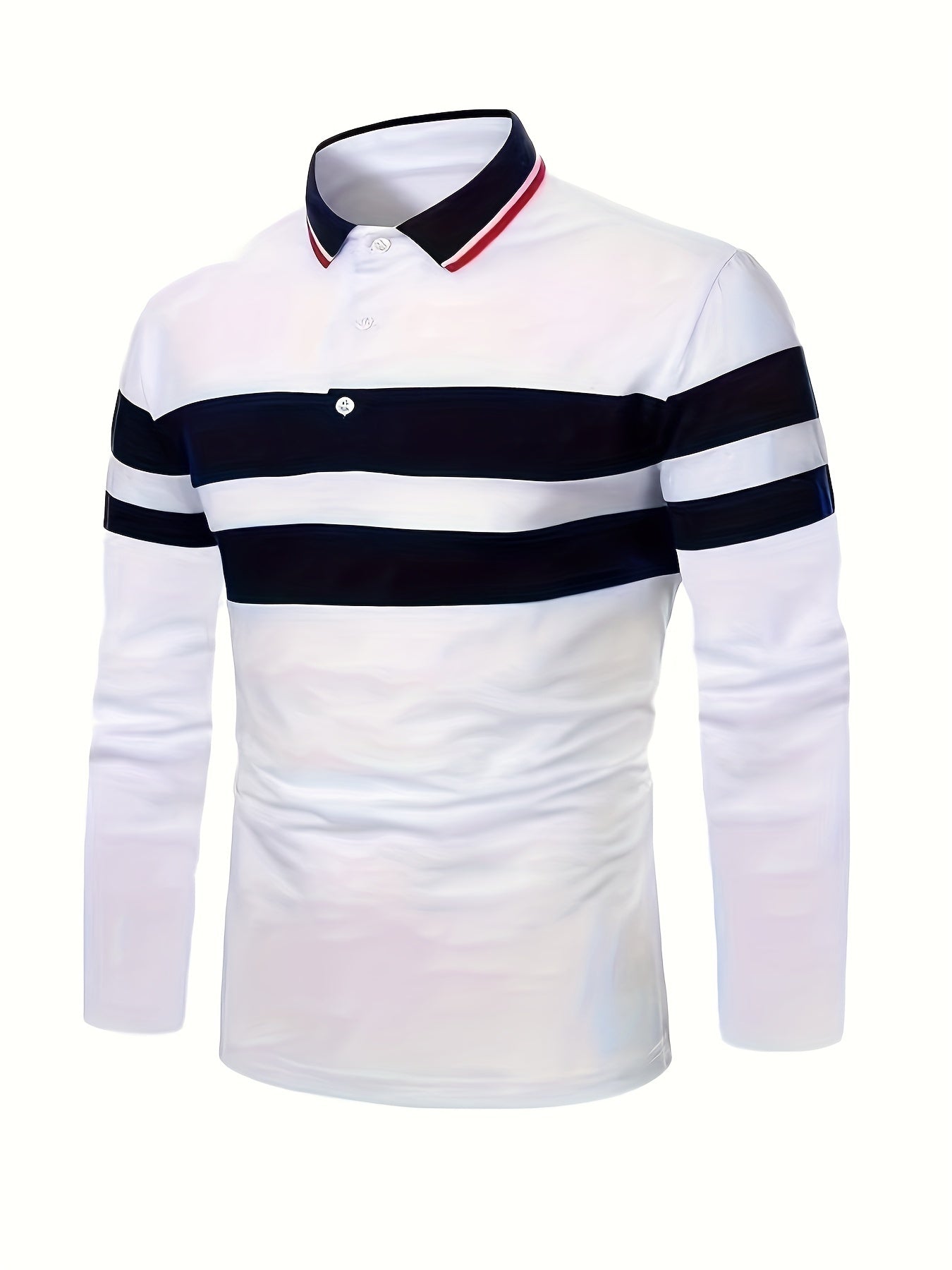 Men's Striped Polo Shirt