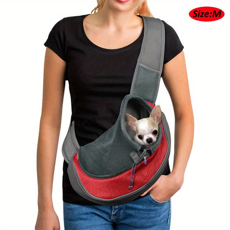 Reflective Mesh Pet Sling Carrier