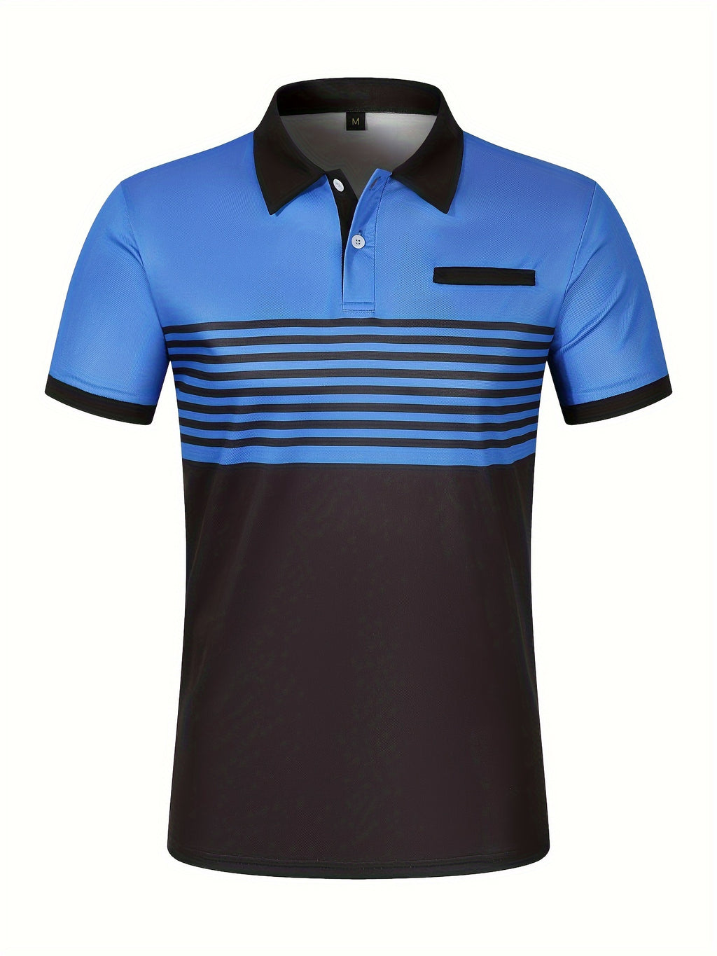 Men's Striped Golf Polo