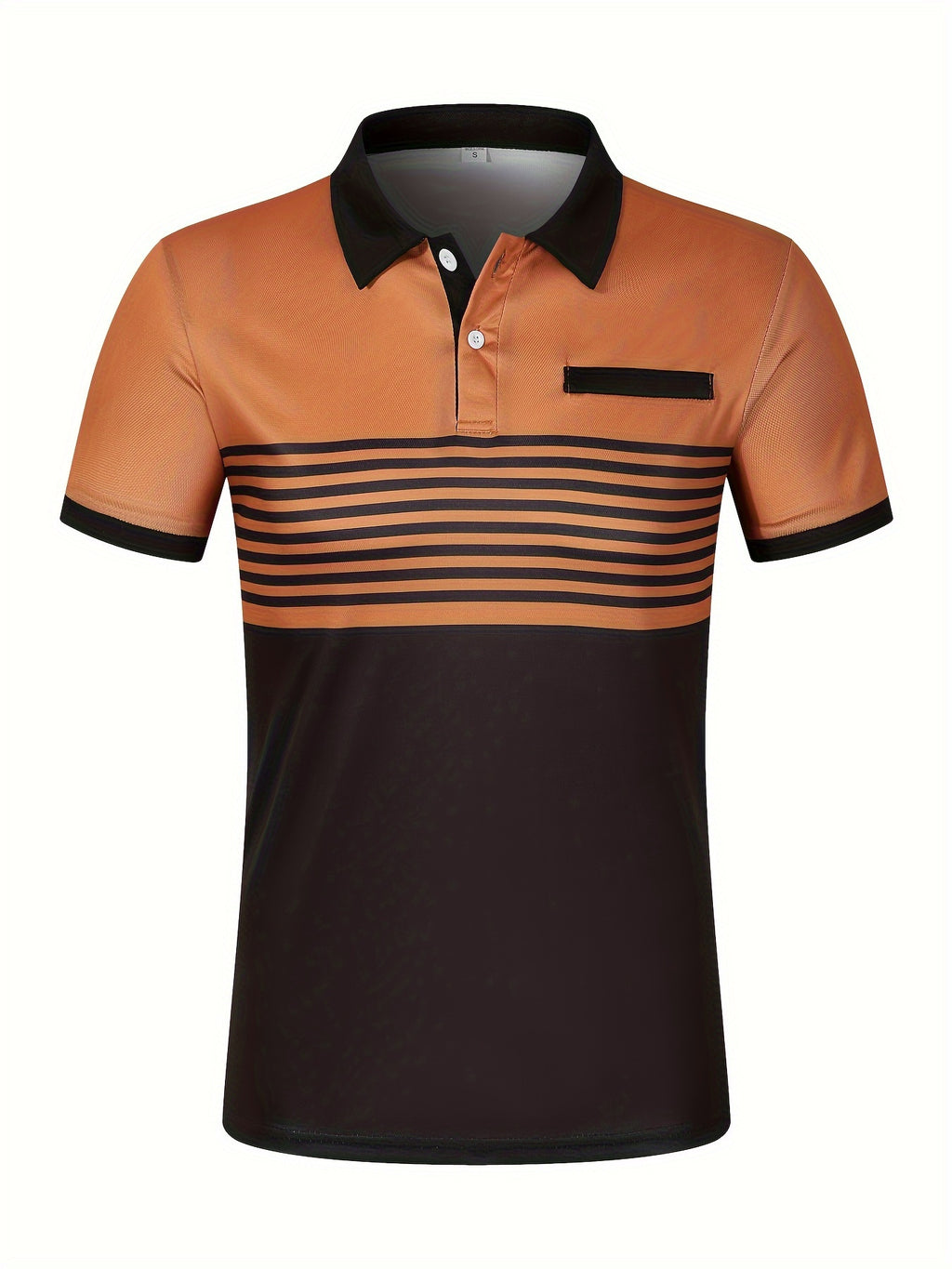 Men's Striped Golf Polo