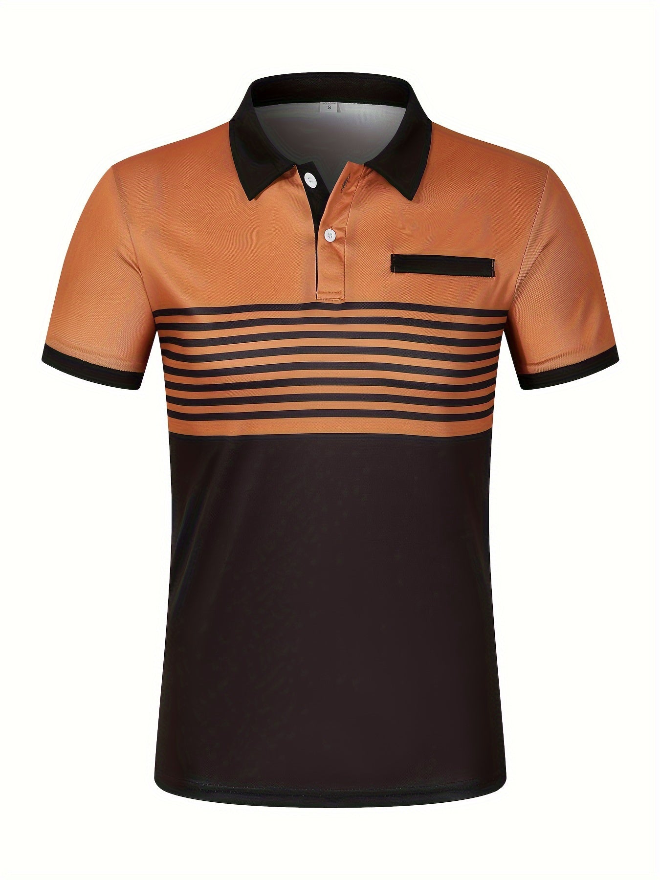 Men's Striped Golf Polo