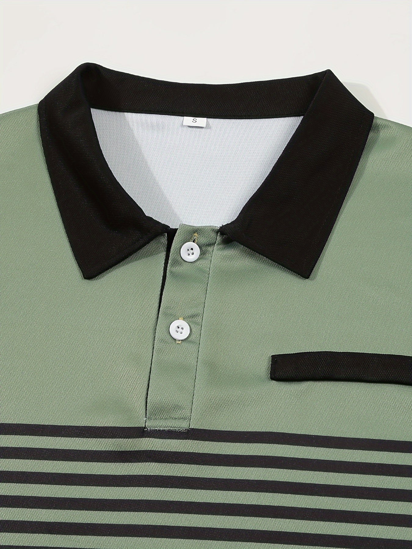 Men's Striped Golf Polo