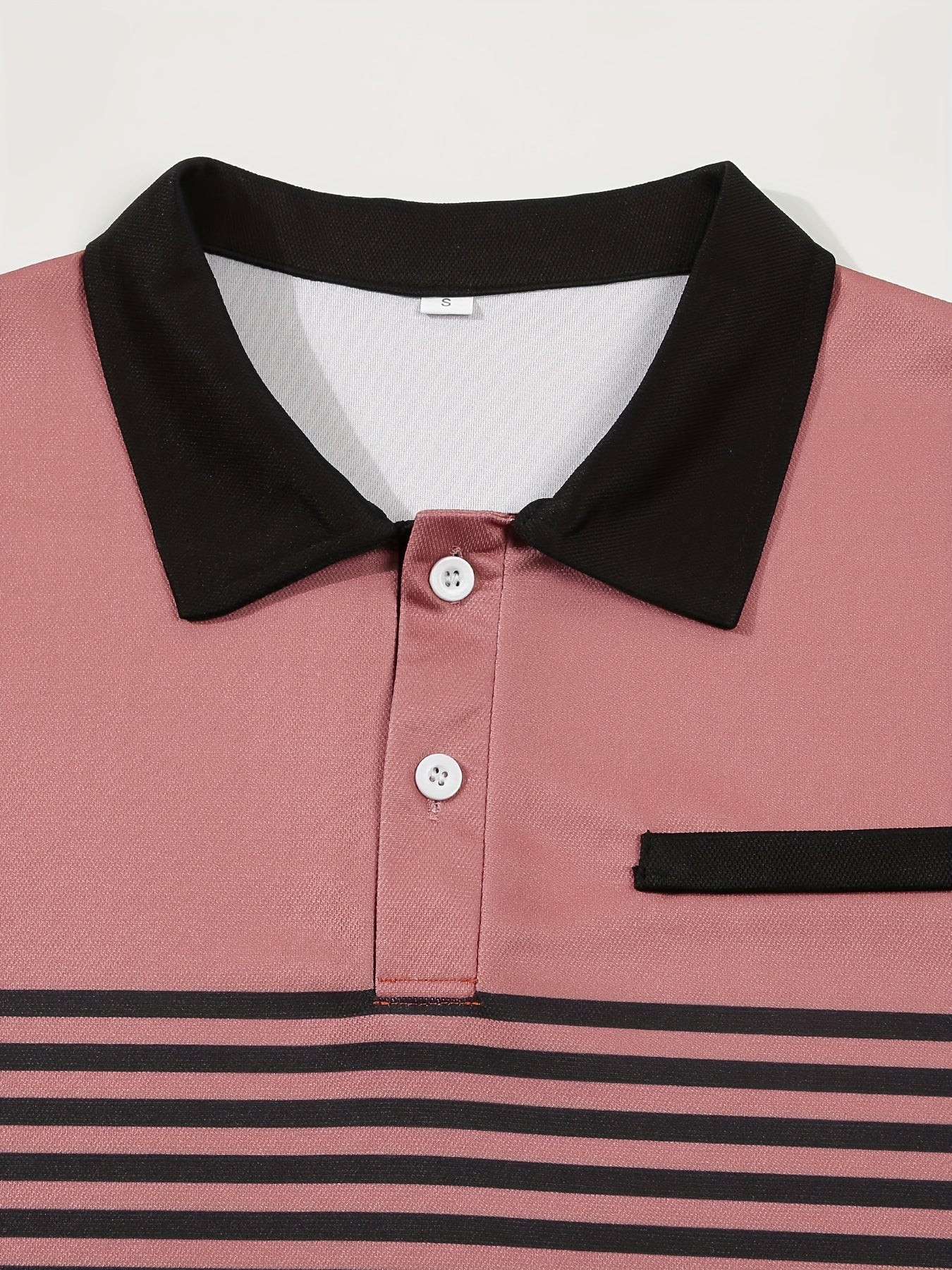 Men's Striped Golf Polo