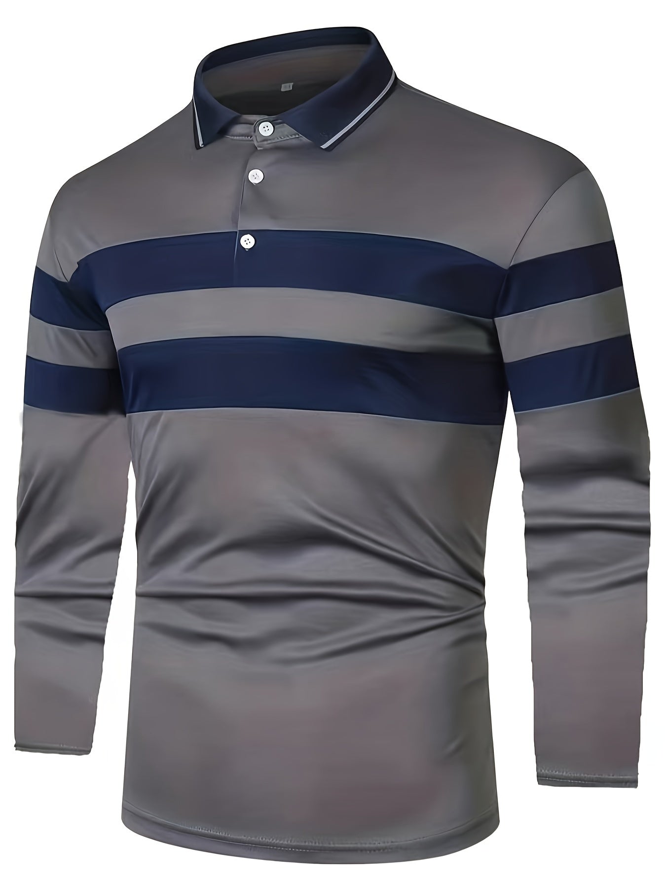 Men's Striped Polo Shirt
