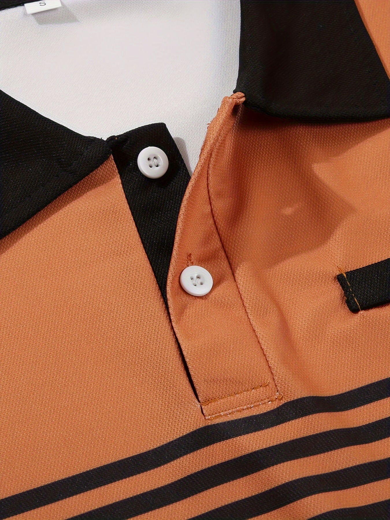 Men's Striped Golf Polo