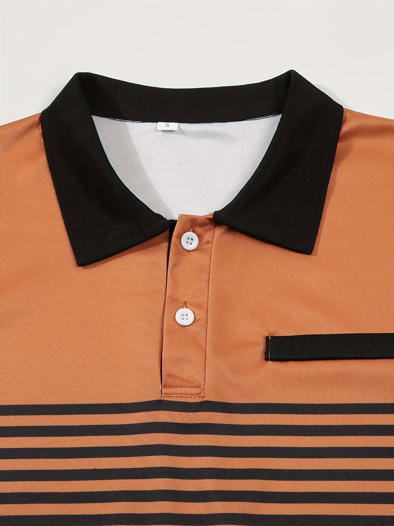 Men's Striped Golf Polo