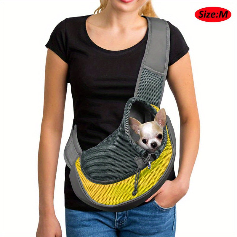 Reflective Mesh Pet Sling Carrier