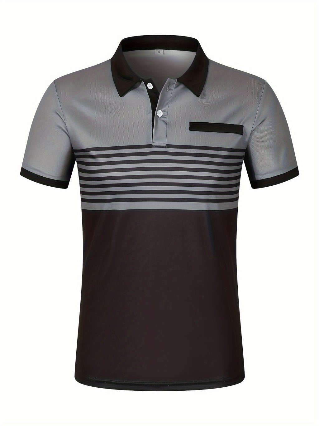 Men's Striped Golf Polo