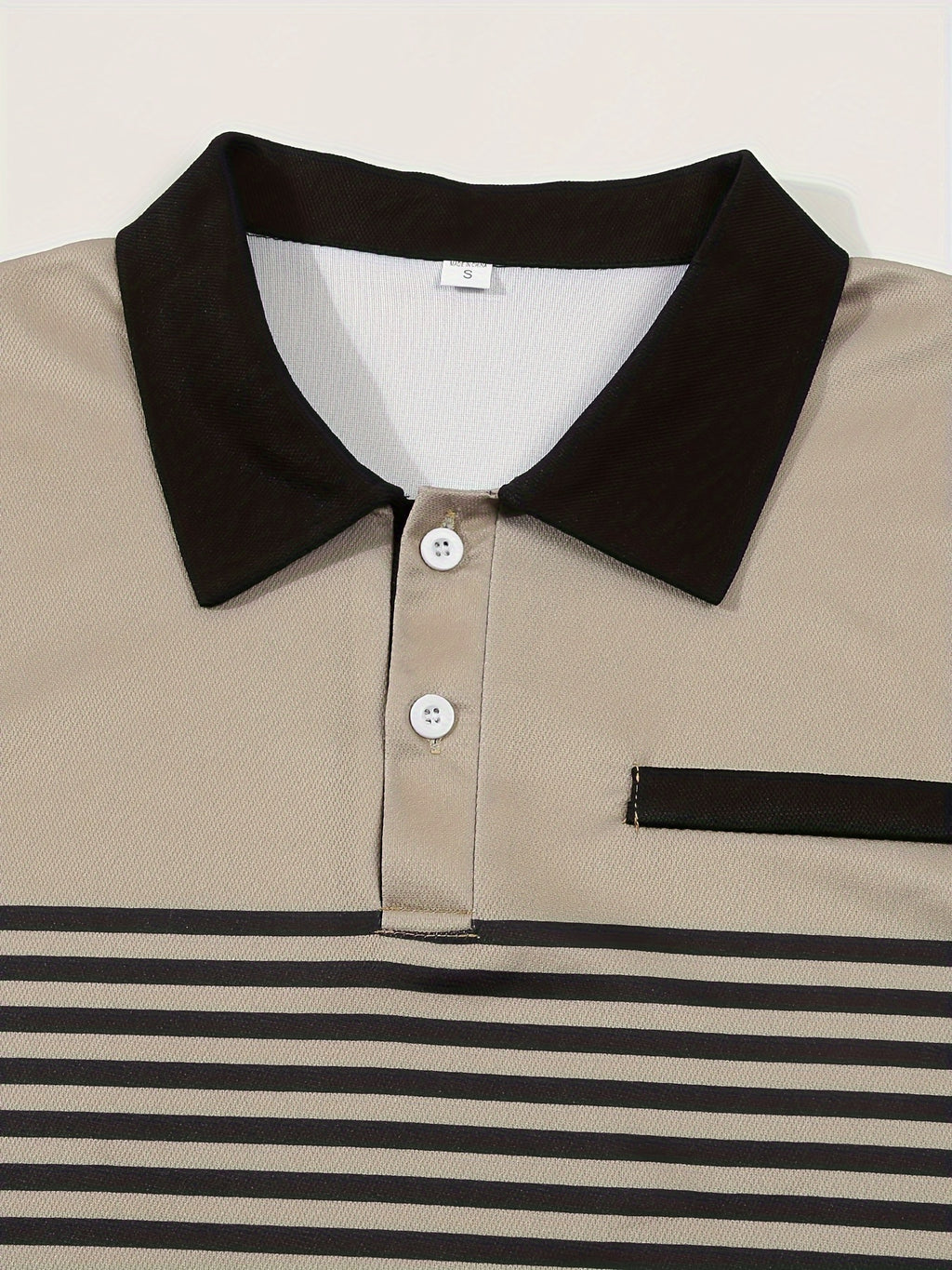 Men's Striped Golf Polo