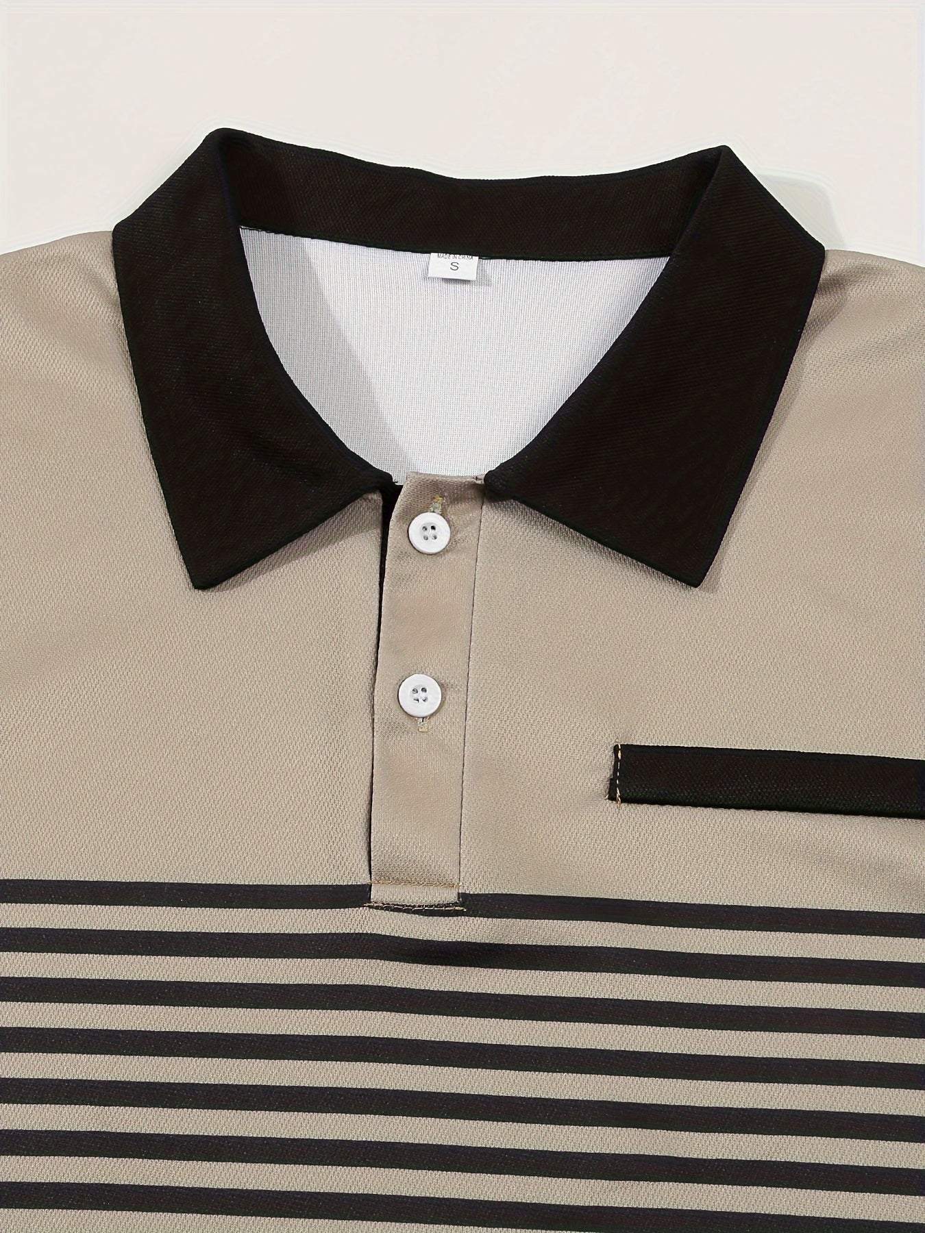 Men's Striped Golf Polo