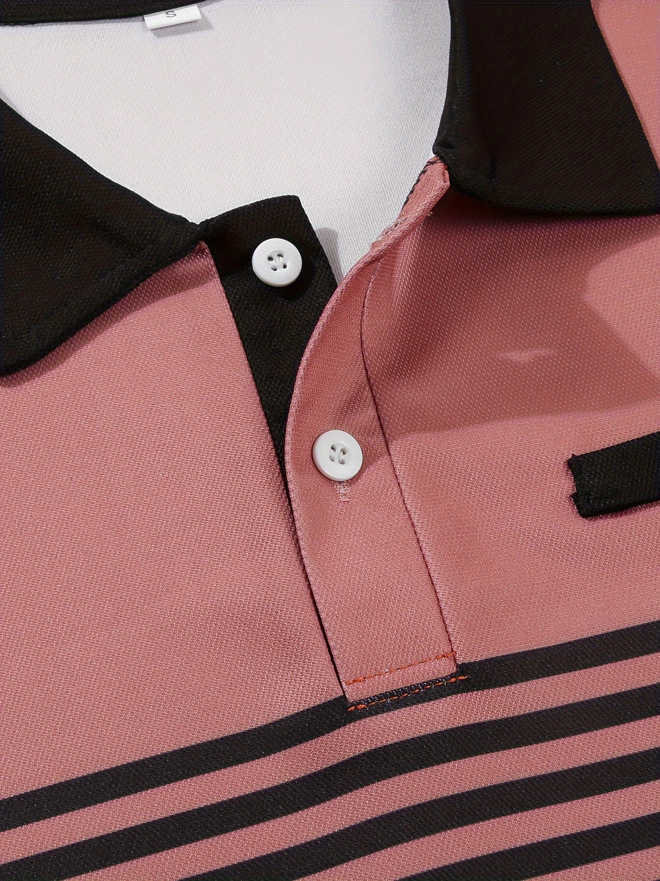Men's Striped Golf Polo