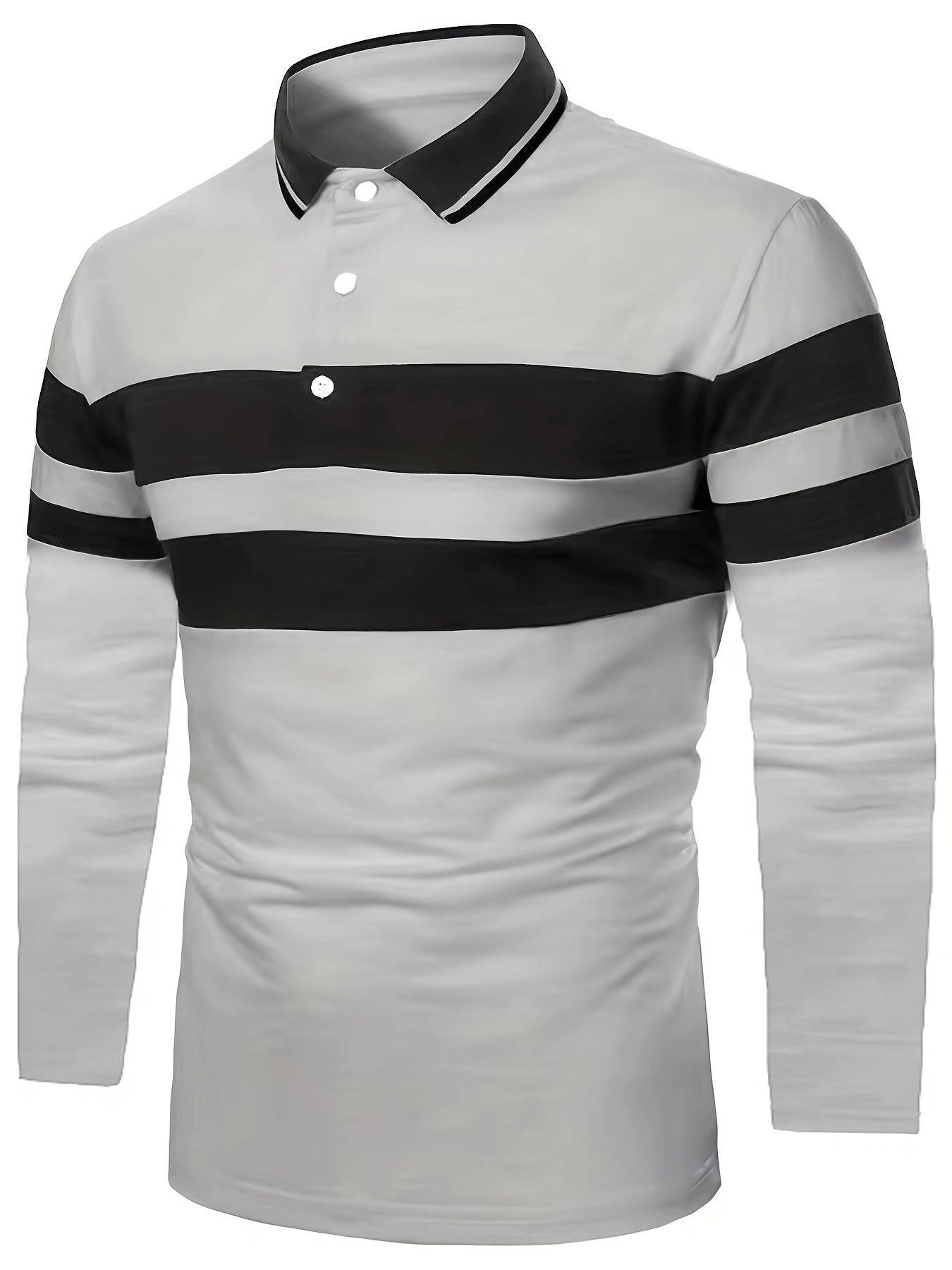 Men's Striped Polo Shirt