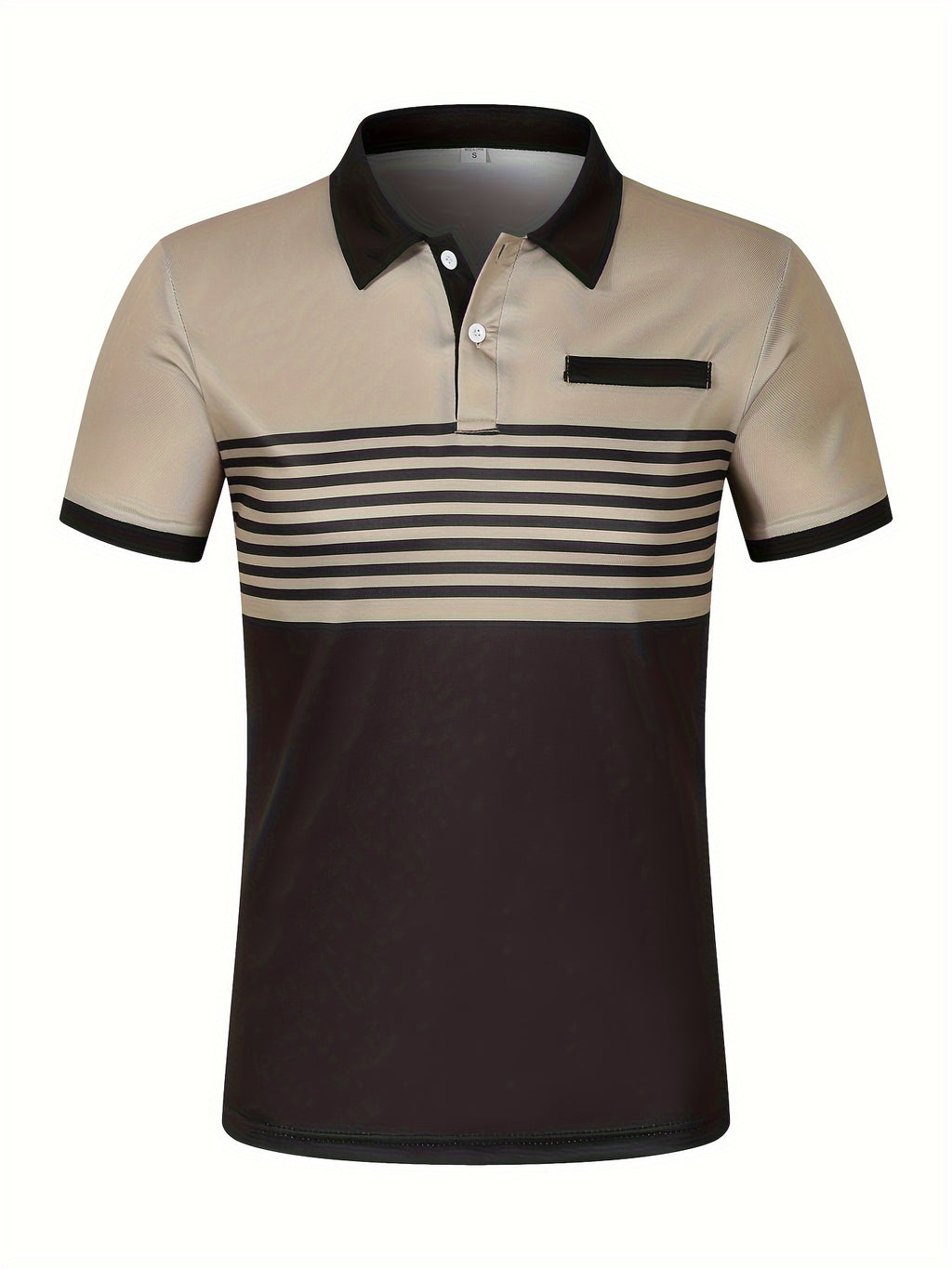 Men's Striped Golf Polo