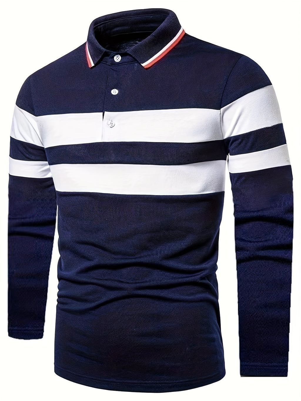 Men's Striped Polo Shirt