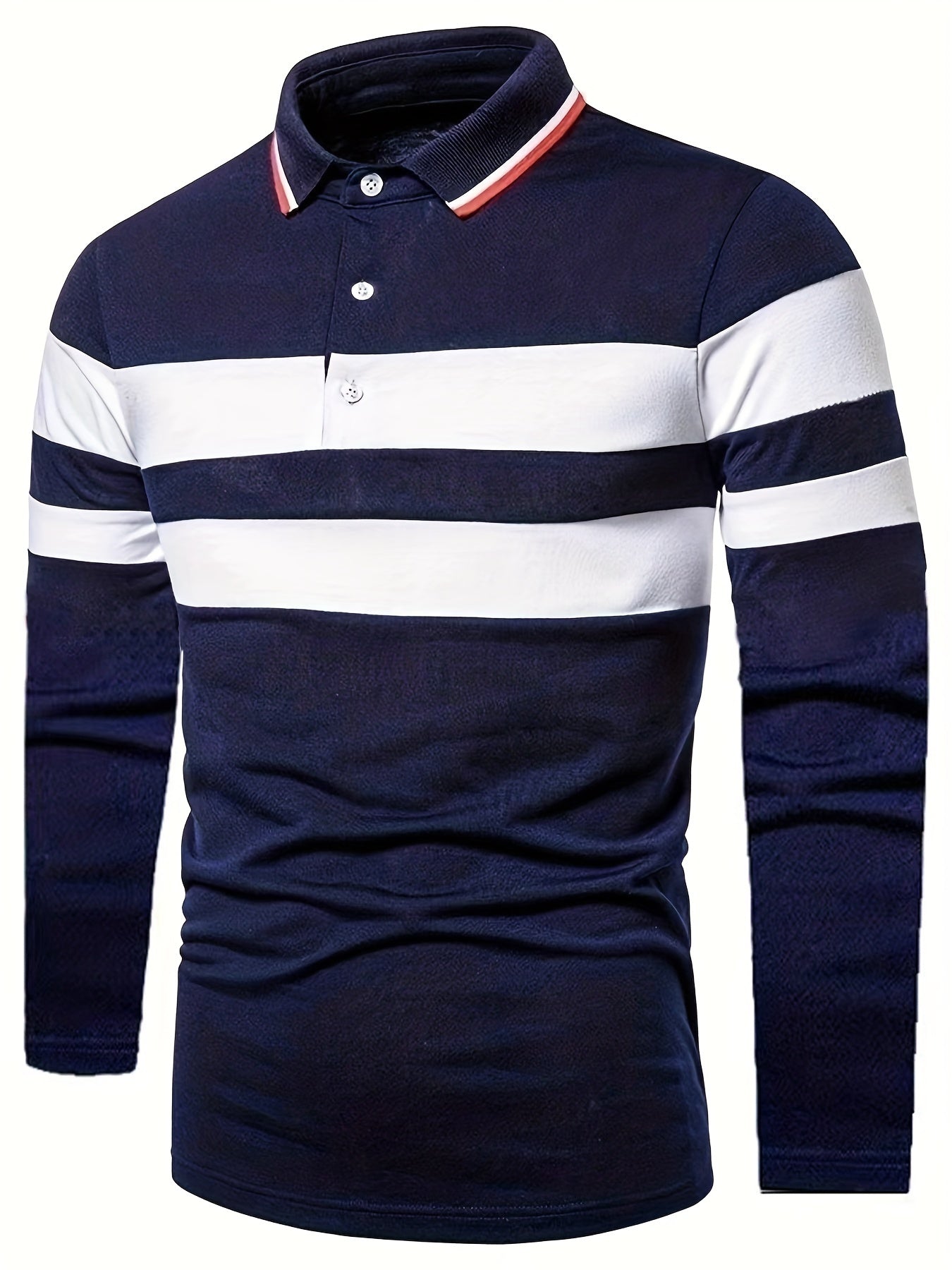 Men's Striped Polo Shirt