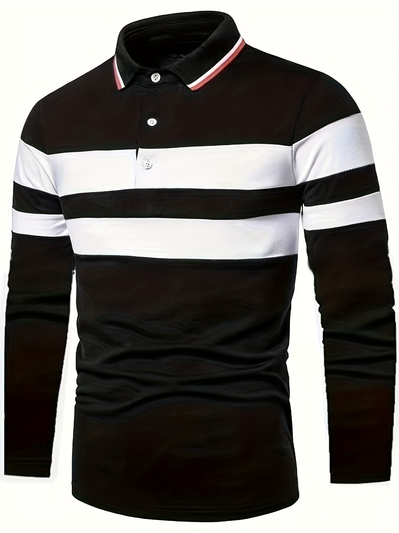 Men's Striped Polo Shirt