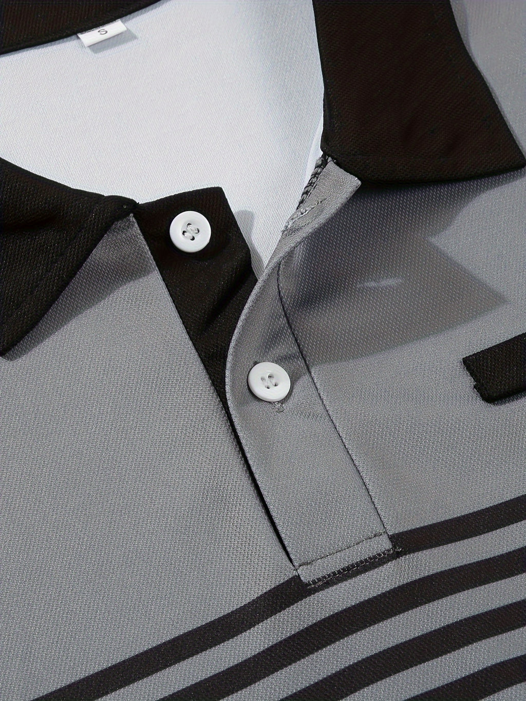 Men's Striped Golf Polo