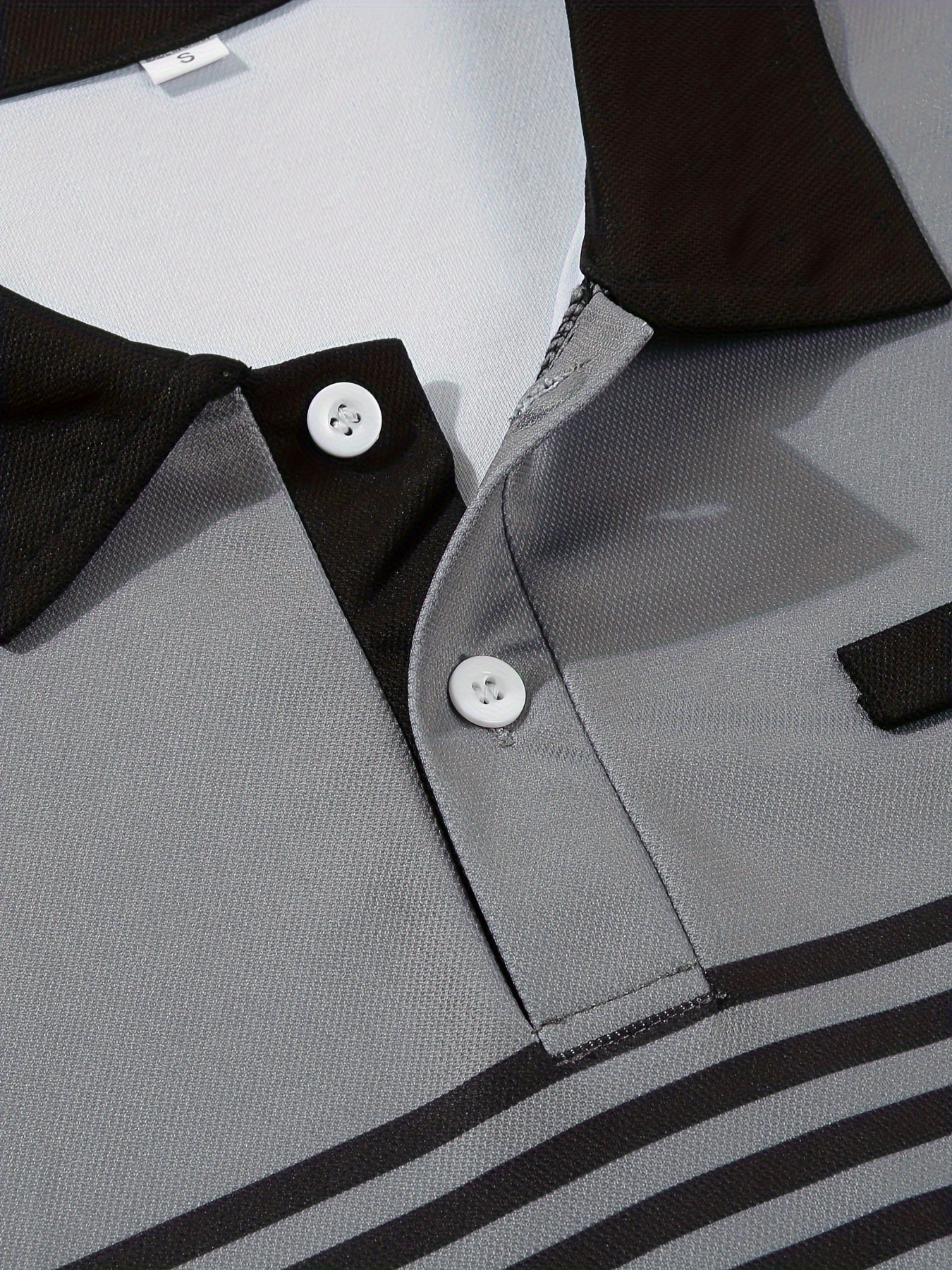 Men's Striped Golf Polo