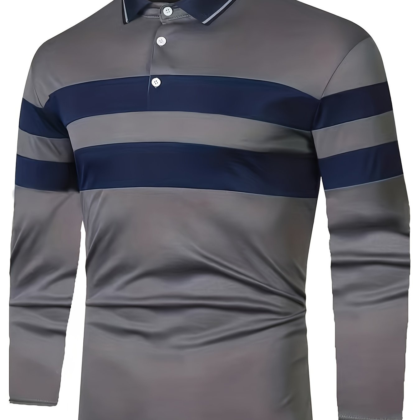 Men's Striped Polo Shirt