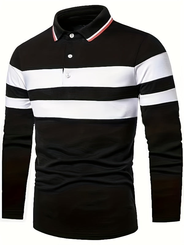 Men's Striped Polo Shirt