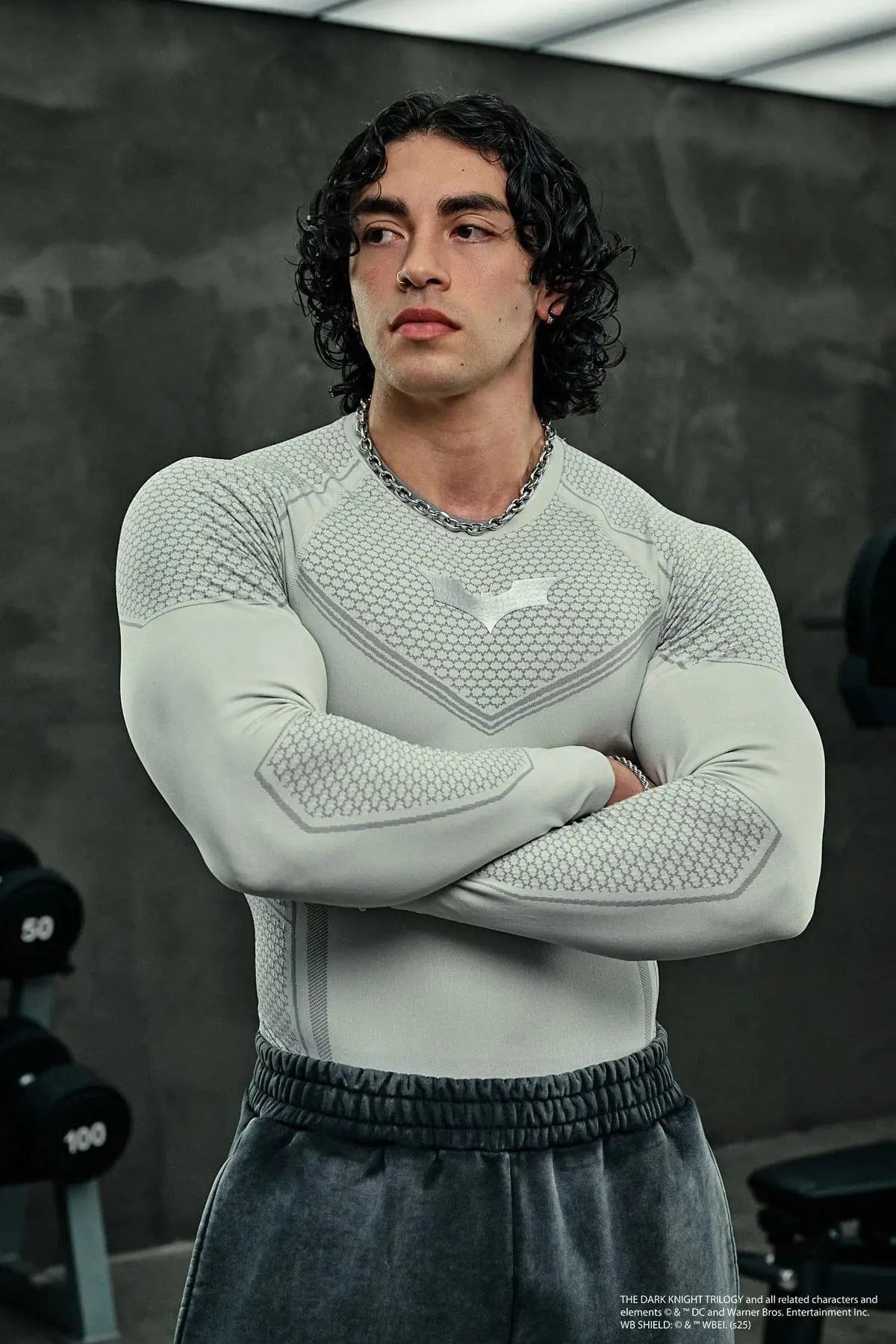 Men's Slim Fit Ice Silk T-Shirt Short Sleeve O-Neck Gym Exercise Summer Fashion Top New Style Bottoming Clothing