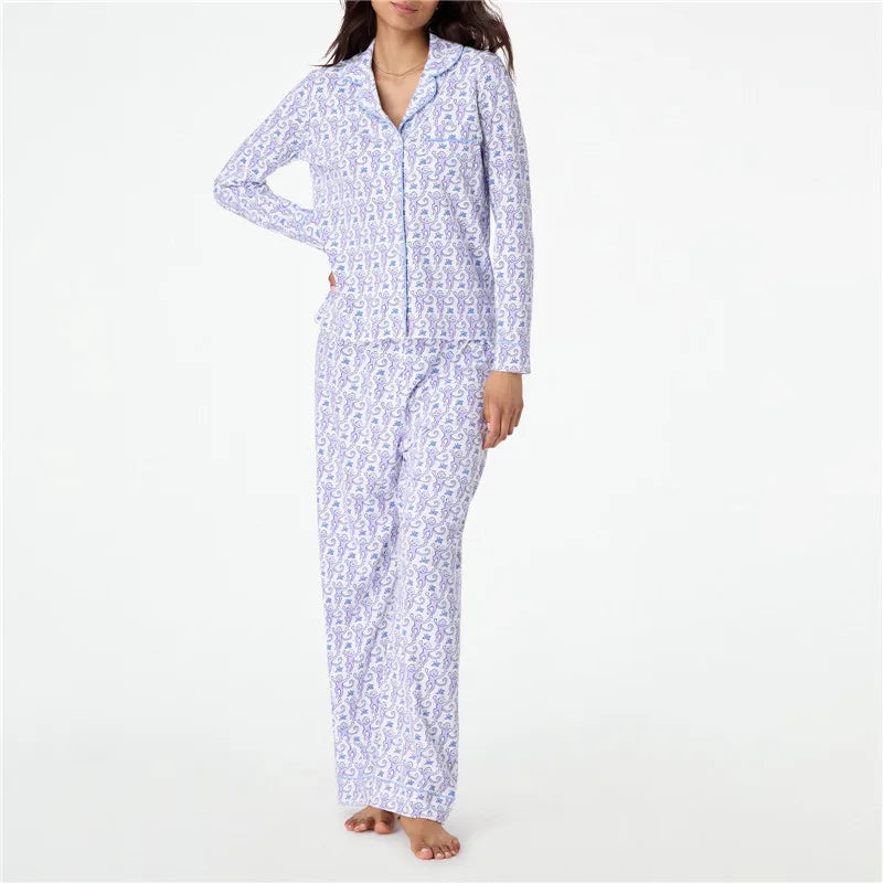 Monkey Print Pajama Set