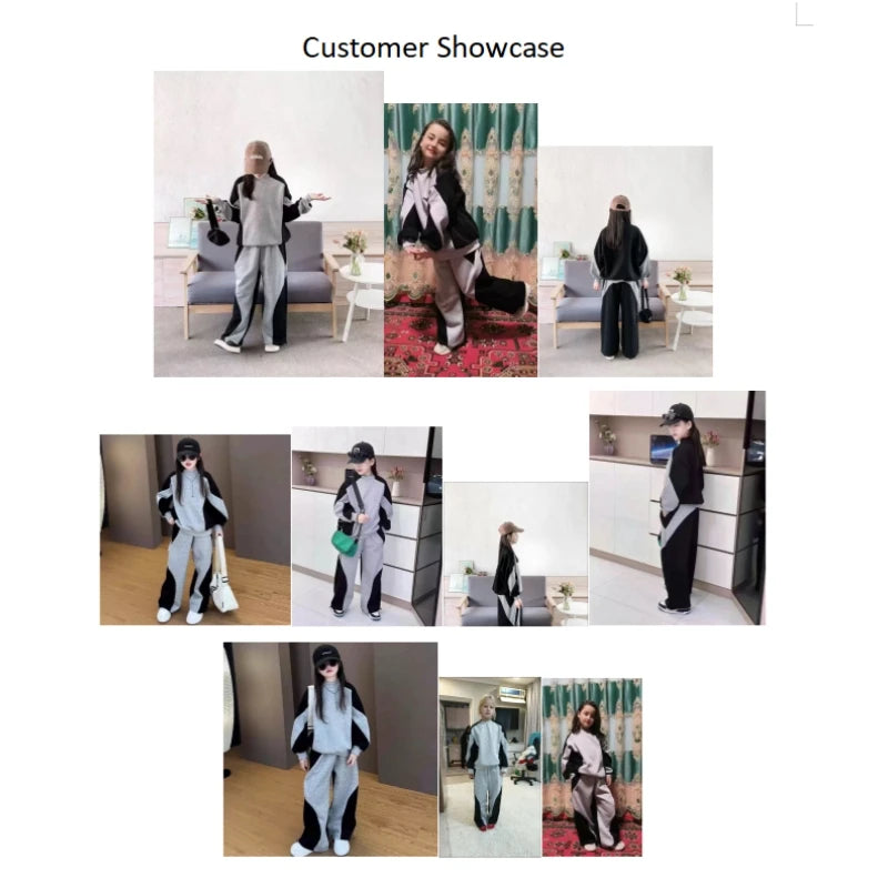 Girls' 2-Piece Tracksuit Set