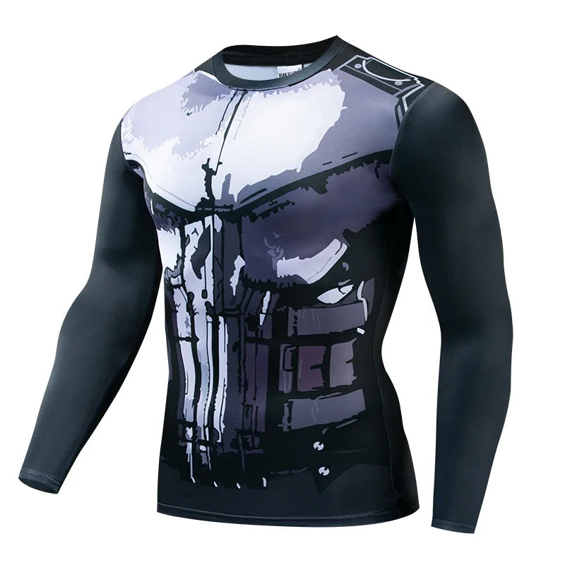 Men's 3D Printed Compression Shirt