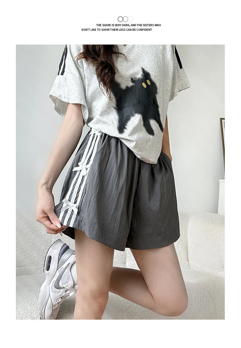 Women's Oversized Striped Shorts