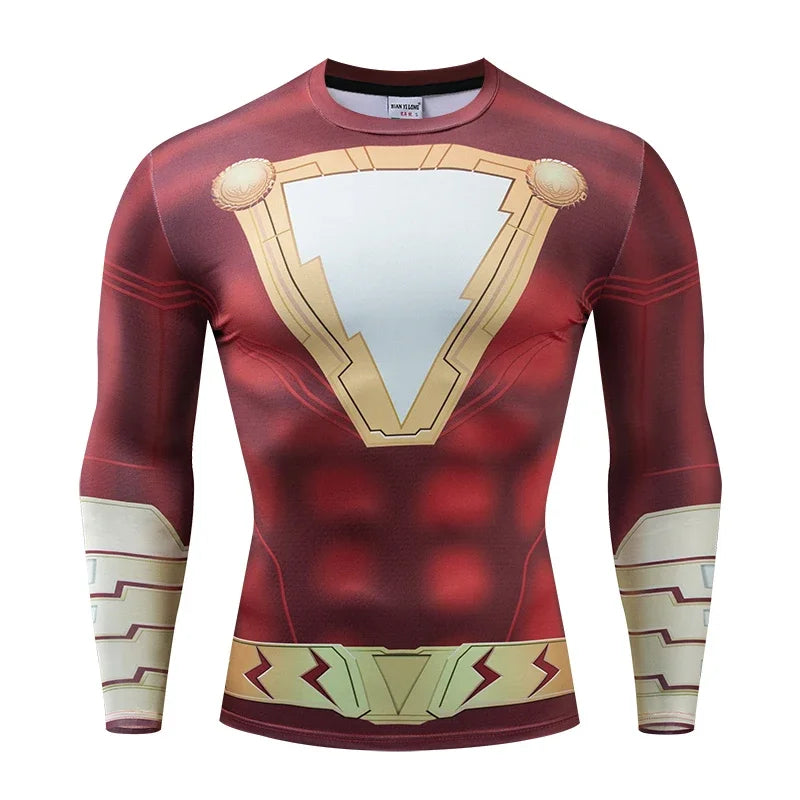 Men's 3D Printed Compression Shirt