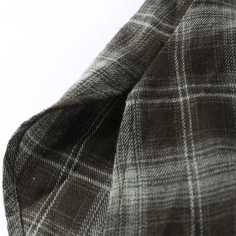 Women's Plaid Button-Up Blouse