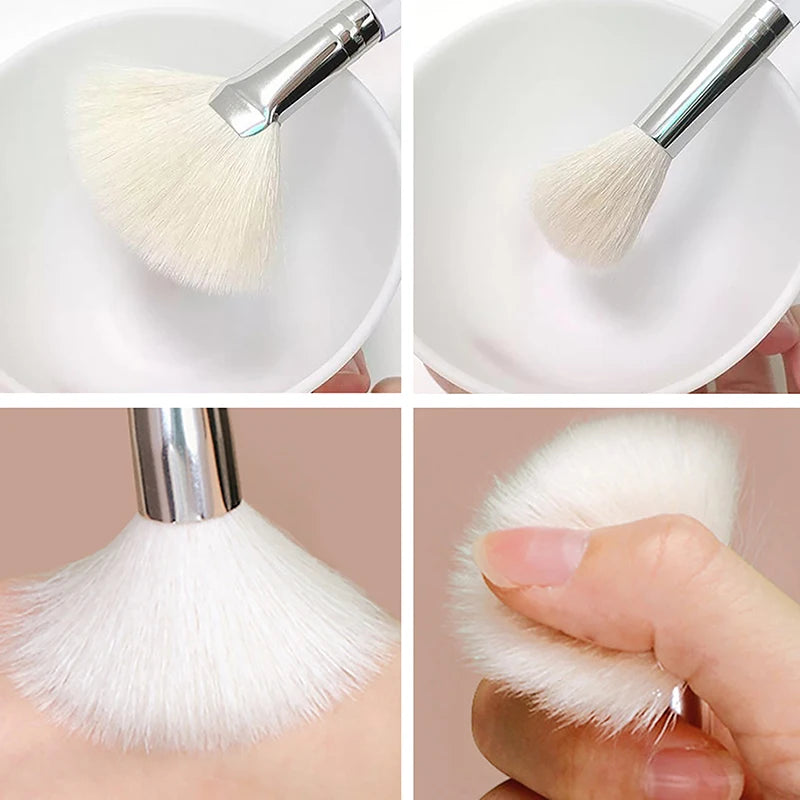 Facial Cleanser Brush Soft Hair Face Massage Wash Brush Face Mask Brush Portable Skin Care Tool