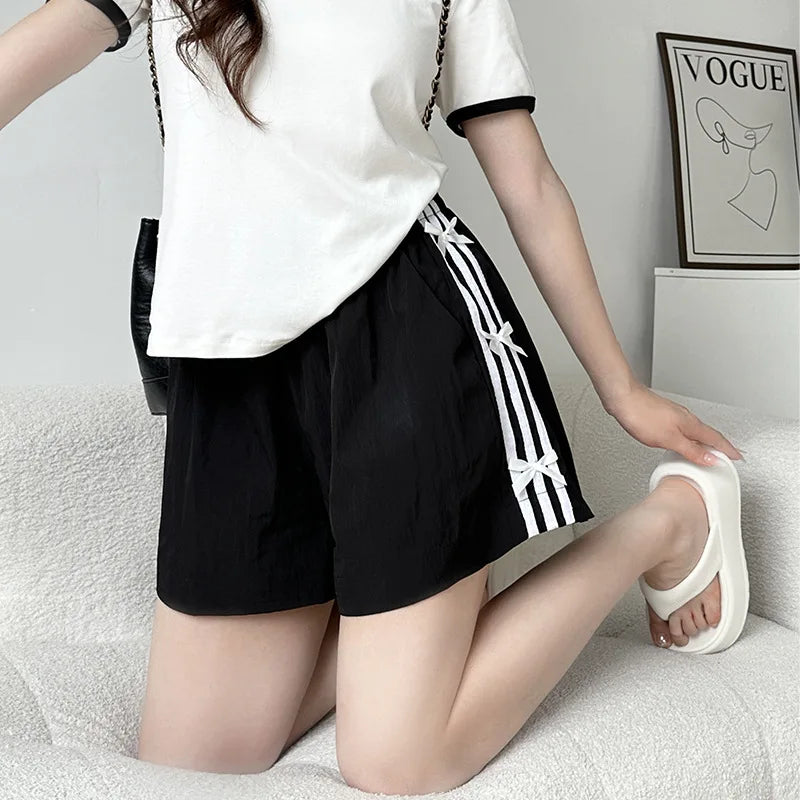 Women's Oversized Striped Shorts