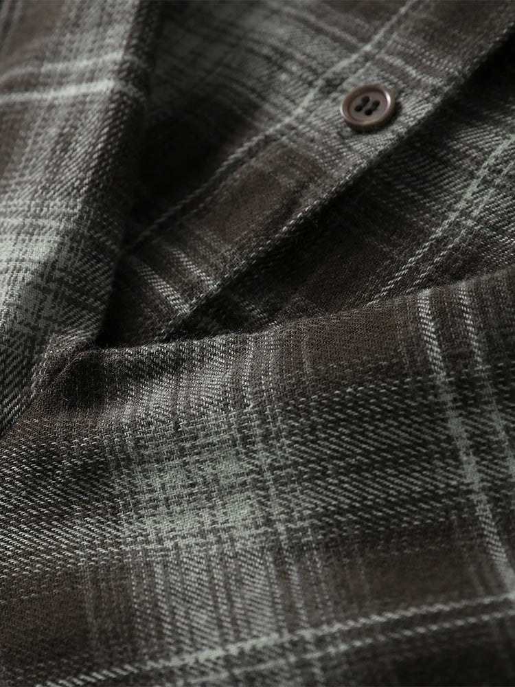 Women's Plaid Button-Up Blouse