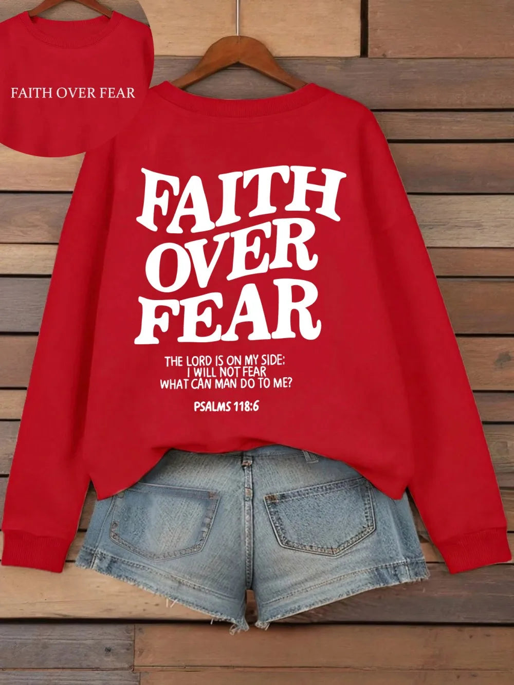 Women's Faith Over Fear Hoodie