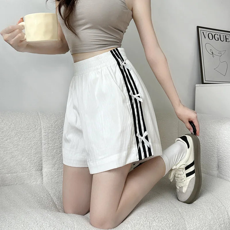 Women's Oversized Striped Shorts
