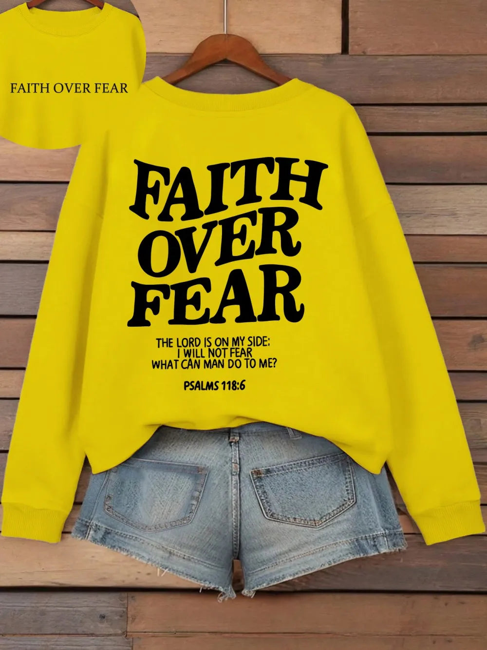 Women's Faith Over Fear Hoodie