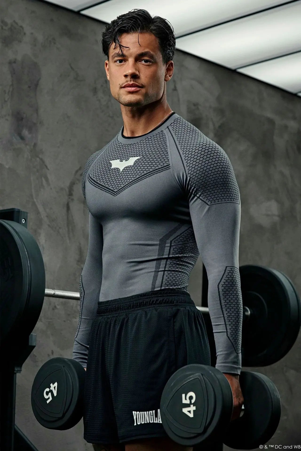 Men's Slim Fit Ice Silk T-Shirt Short Sleeve O-Neck Gym Exercise Summer Fashion Top New Style Bottoming Clothing