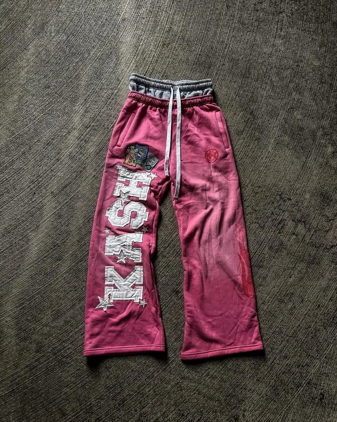 Unisex Embroidered Casual Pants
