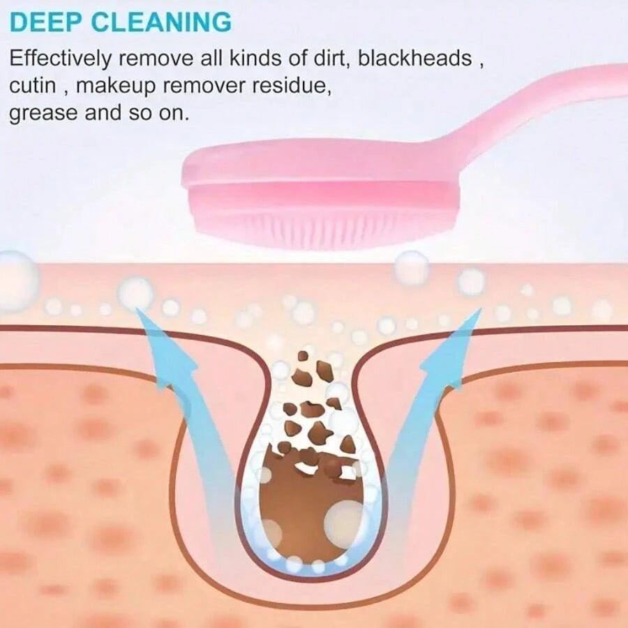 1/3/6Pcs Silicone Facial Cleansing Brushes Set - Gentle Exfoliating, Deep Cleaning, Makeup Remover, Blackhead Removal