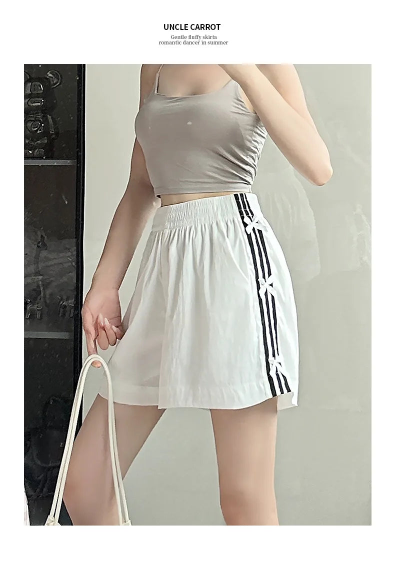 Women's Oversized Striped Shorts