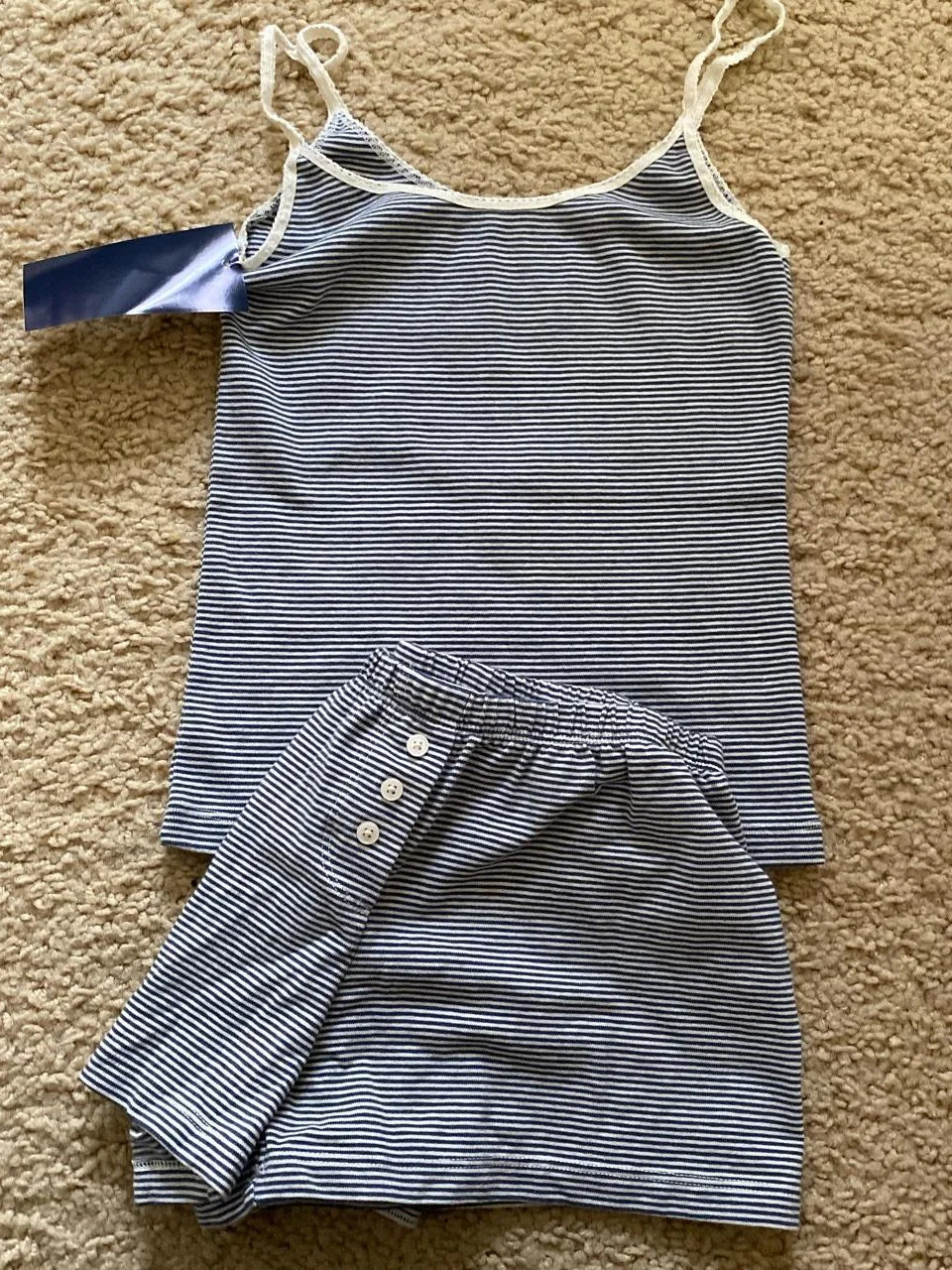 Strawberry Vest Shorts 2 Pieces Set Woman Eyelet Bow Slim Tank Top with Elastic Waist Patchwork Straight Short Pant Sweet Sets