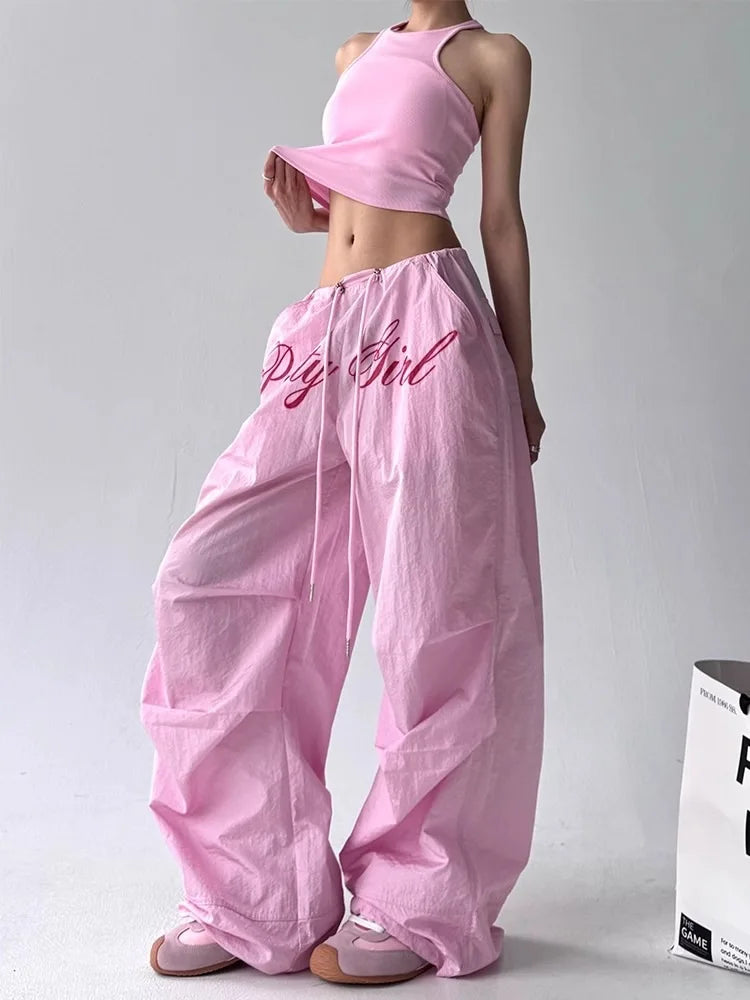 Women's Embroidered Cargo Pants