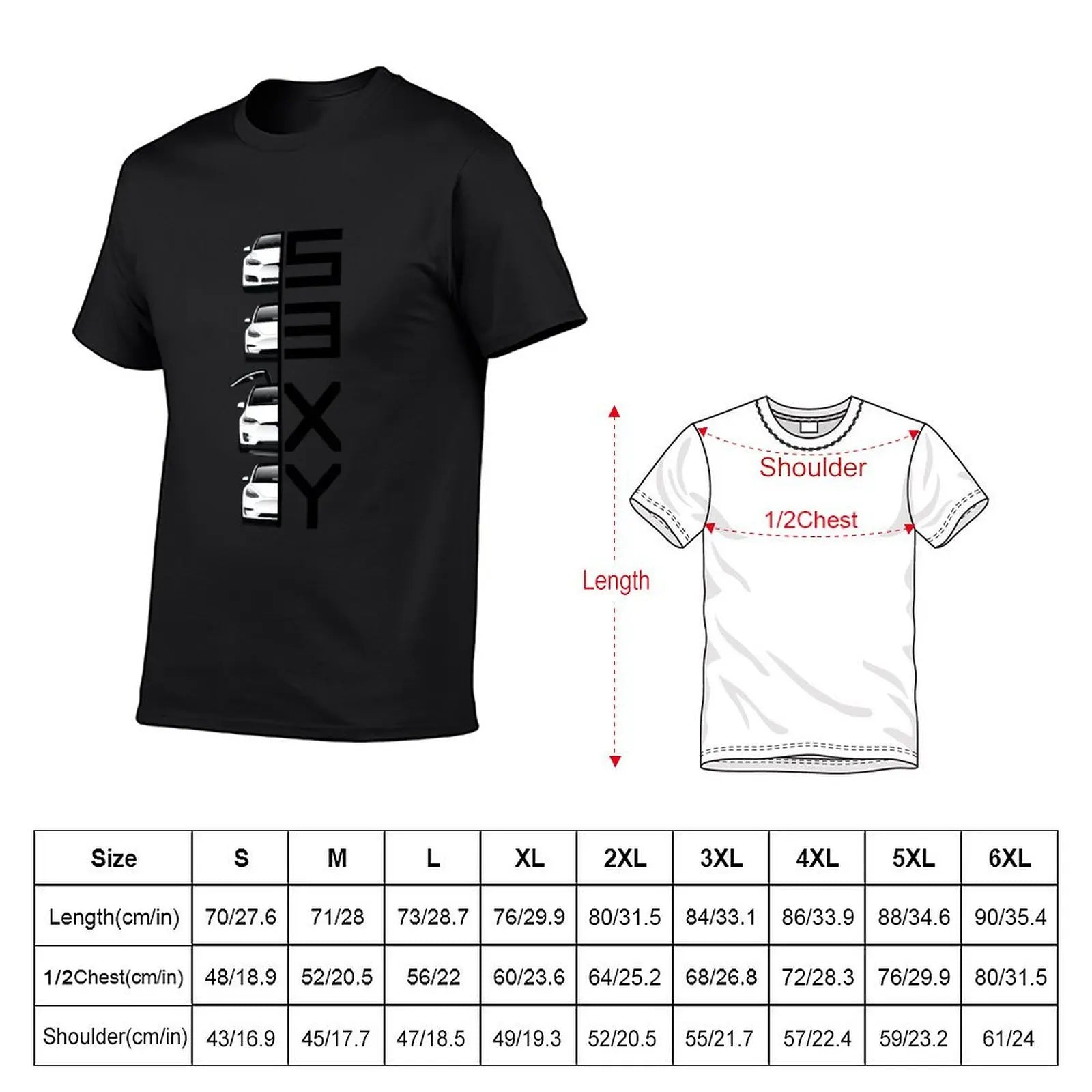 Tesla S3XY Lineup T-Shirt