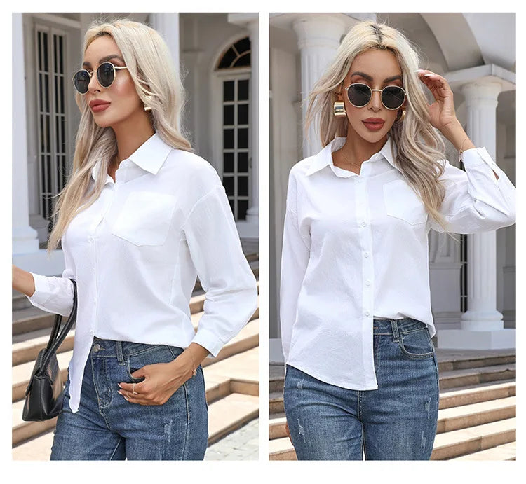 Women's Cotton Long Sleeve Shirt